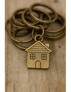 Anneaux brisés porte-clés 20 mm bronze 2