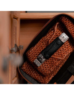 Etui de protection en cuir pour mètre ruban Muud Enya - Black