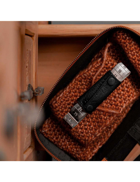 Etui de protection en cuir pour mètre ruban Muud Enya - Black
