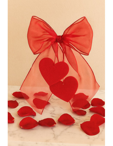 Tissu organza - Rouge