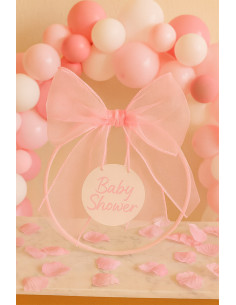 Tissu organza - Rose layette 2