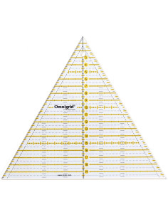 Règle patchwork Omnigrid triangle 60° 20 cm 2