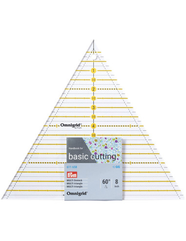 Règle patchwork Omnigrid triangle 60° 8 inch