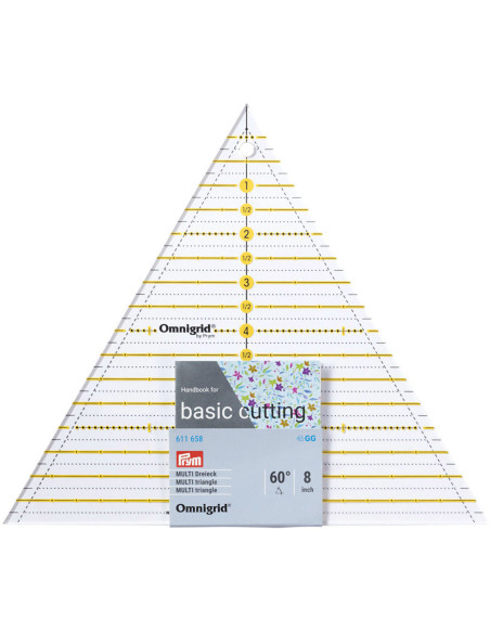 Règle patchwork Omnigrid triangle 60° 8 inch