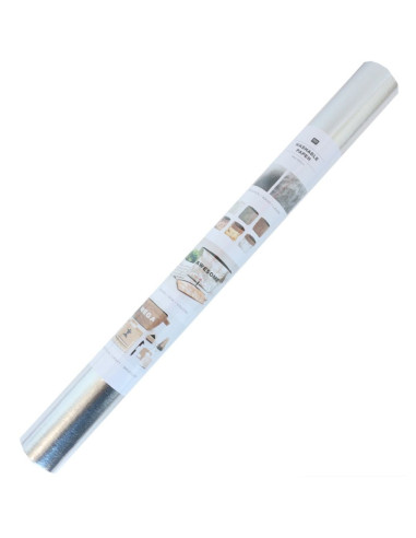 Rouleau papier vegan argent - 50 x 100 cm