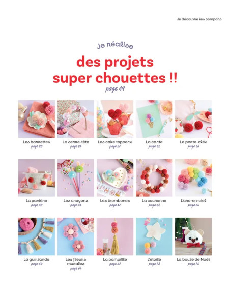 Livre je découvre les pompons