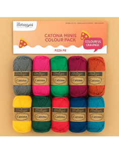 Sachet de 10 pelotes Scheepjes Catona Colour Pack - Pizza pie