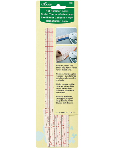Ourlet thermocollant gradué long