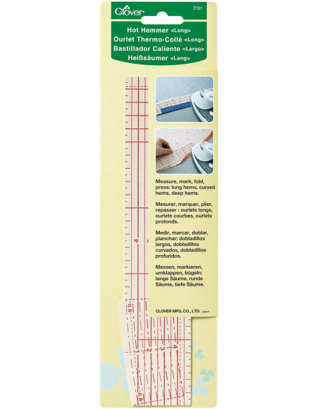 Ourlet thermocollant gradué long