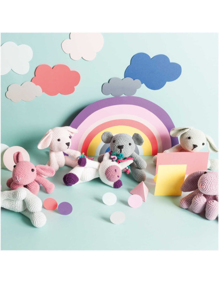 Coffret 60 pelotes de coton Ricorumi
