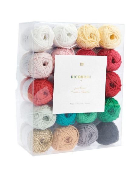Coffret 20 pelotes de coton Ricorumi - Just Bees + Fruits + Flowers