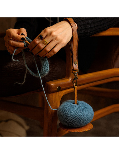 Bracelet porte pelote de laine Muud Gyrit - Whisky