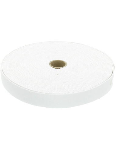 Sangle coton pour sacs - Blanc