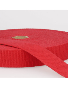 Sangle coton pour sacs - Rouge