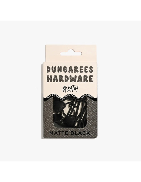 Kit bouclerie pour salopettes - Noir mat