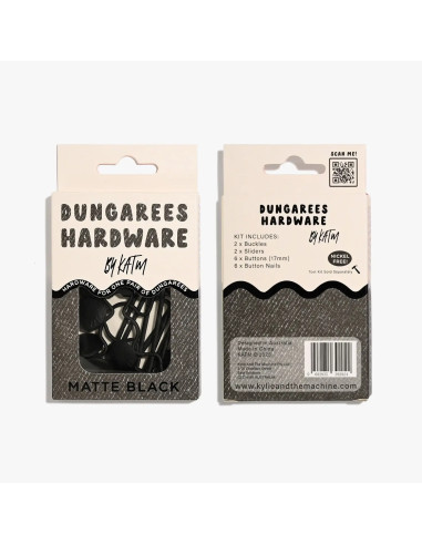 Kit bouclerie pour salopettes - Noir mat