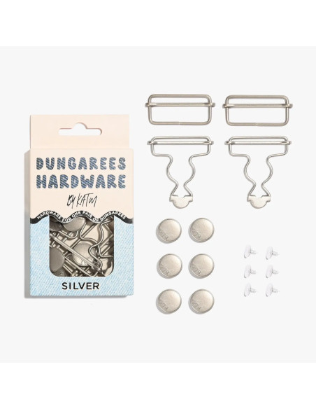 Kit bouclerie pour salopettes - Argent