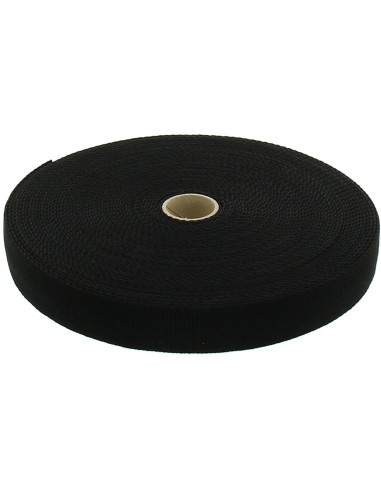 Sangle coton pour sacs - Noir