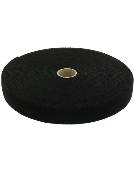 Sangle coton pour sacs - Noir