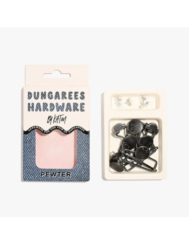 Kit bouclerie pour salopettes - Etain