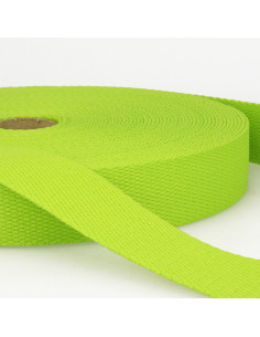 Sangle coton pour sacs - Vert