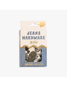 Kit de boutons jeans et rivets - Laiton 2