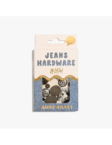 Kit de boutons jeans et rivets - Laiton