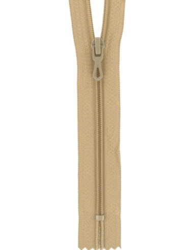 Fermeture éclair nylon - Beige antilope