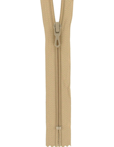 Fermeture éclair nylon - Beige antilope