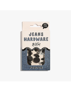 Kit de boutons jeans et rivets - Etain 2