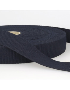 Sangle coton pour sacs - Bleu marine