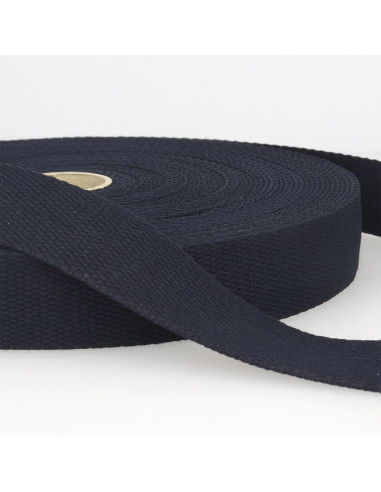 Sangle coton pour sacs - Bleu marine