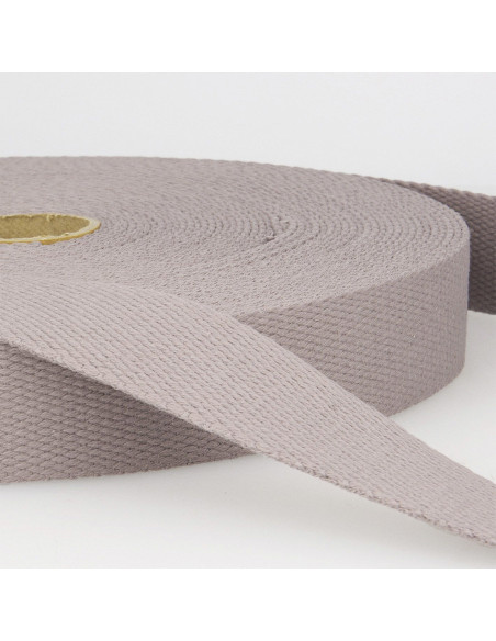 Sangle coton pour sacs - Gris clair
