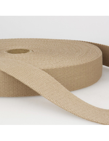 Sangle coton pour sacs - Naturel