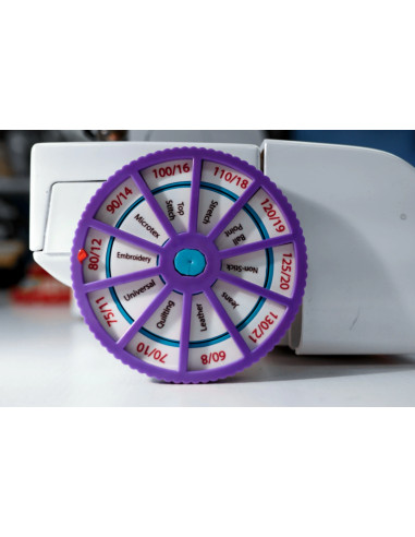 Disque mémo pour aiguilles de machine à coudre