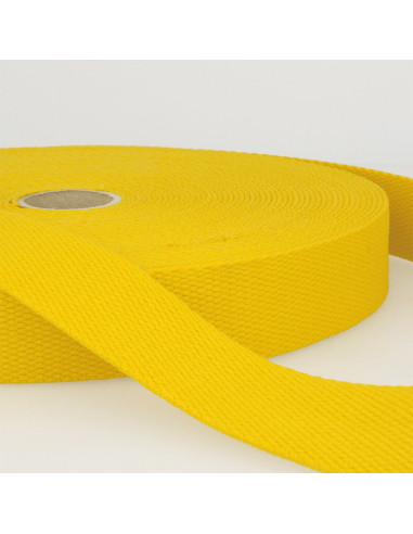 Sangle coton pour sacs - Jaune