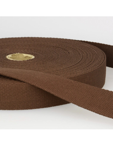 Sangle coton pour sacs - Marron