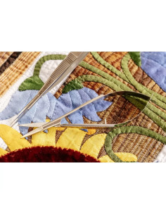 Ciseaux pincette pointe droite microdentelée12 cm Apliquick 2