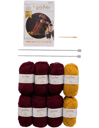 Kit de tricot Harry Potter – Chaussettes et Mitaines Gryffondor
