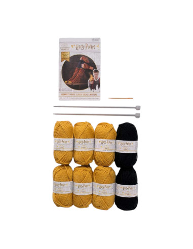 Kit de tricot Harry Potter – Chaussettes et Mitaines Poufsouffle