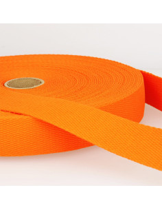 Sangle coton pour sacs - Orange