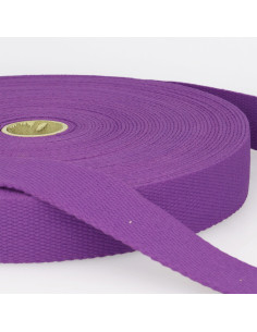 Sangle coton pour sacs - Violet
