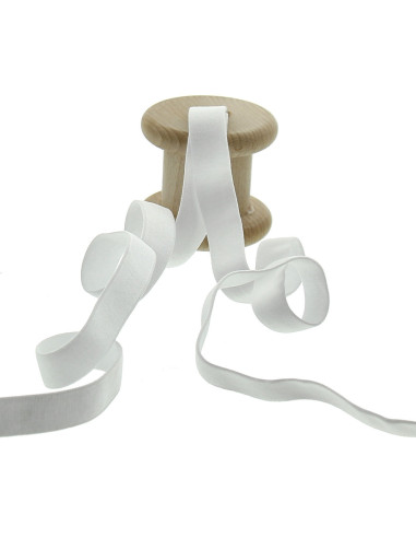 Elastique bretelle de soutien gorge 15 mm - Blanc