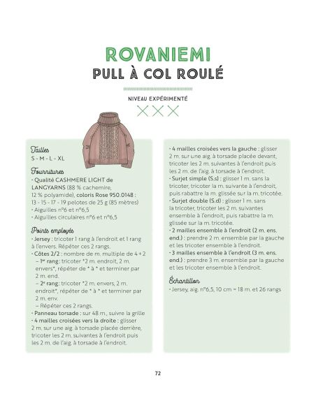 Livre mailles nordiques - 12 modèles à tricoter pour l'hiver