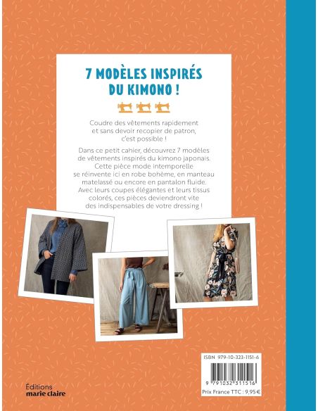 Livre coudre ses kimonos - petit cahier couture