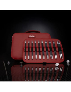Coffret aiguilles à tricoter circulaires KnitPro Karbonz Elan