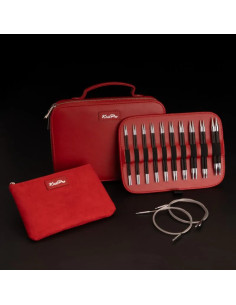 Coffret aiguilles à tricoter circulaires KnitPro Karbonz Elan 2