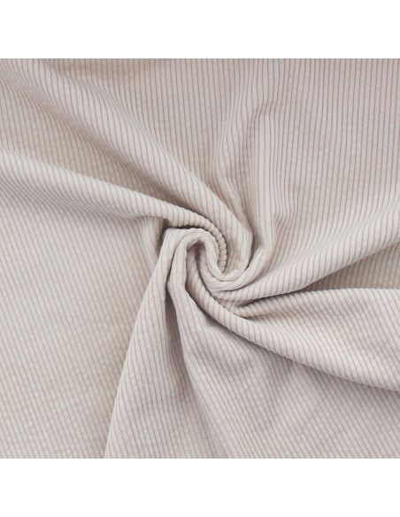 Tissu velours côtelé coton - Lin