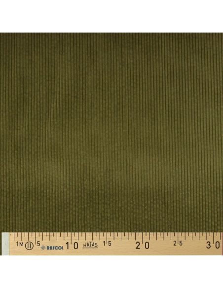 Tissu velours côtelé coton - Olive