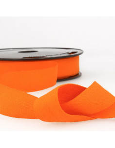 Ruban sergé coton - Orange